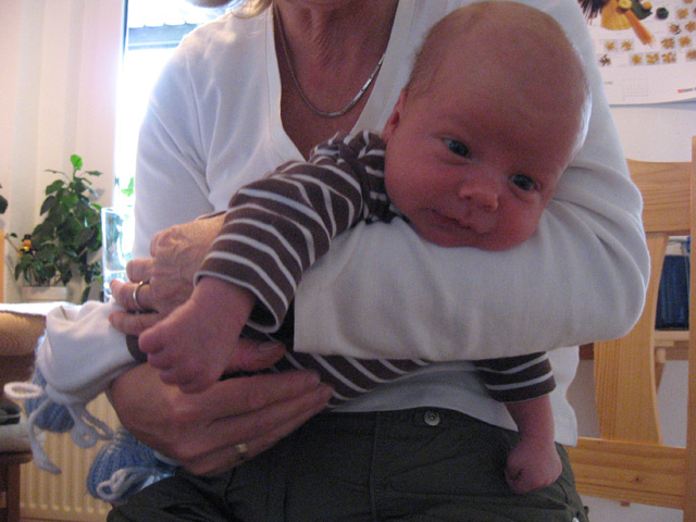 Jacob mit Oma Andrea